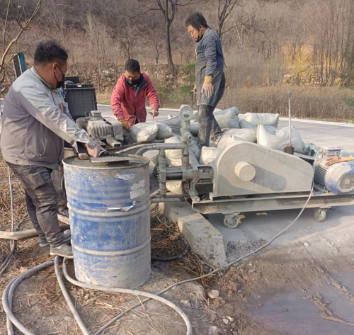 屏边路面下沉注浆